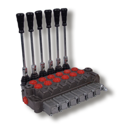 Hydraulic 6-Section Monoblock Control Levers