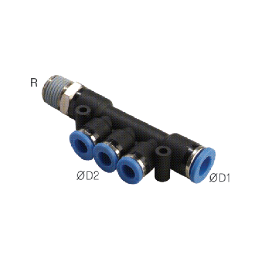SANG-A GPKD Series Multi-Hose Distributor Threaded Fittings