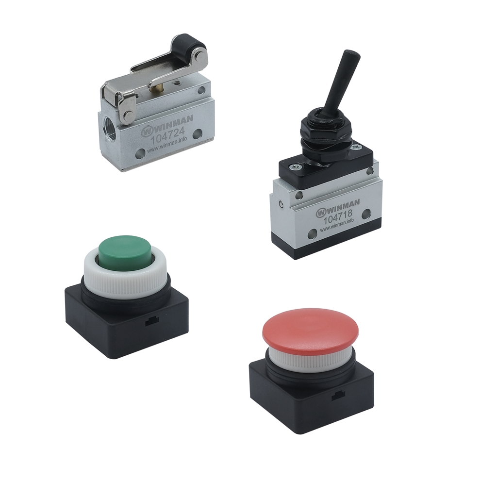 WINMAN CM3 Series Mechanically & Manually Operated Pneumatic Valves