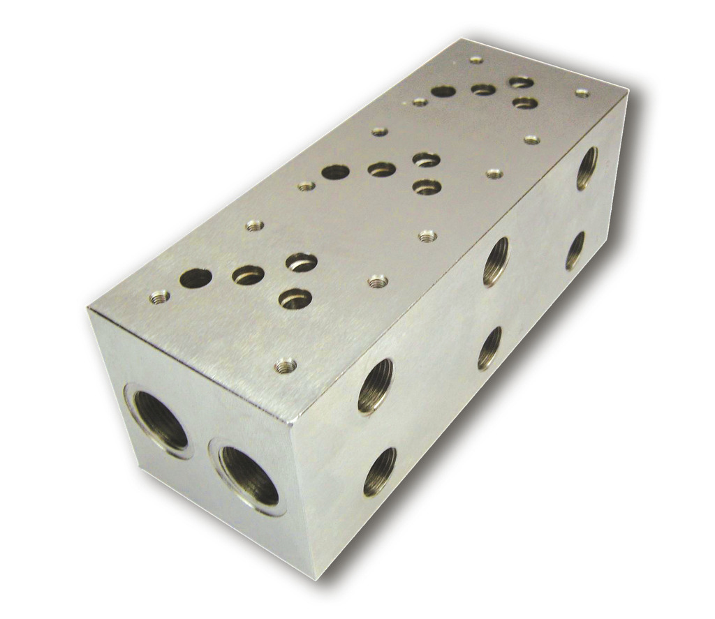 WINMAN Hydraulic NG 10 Steel Valve Plates - Side Outlet Straight Without Safety