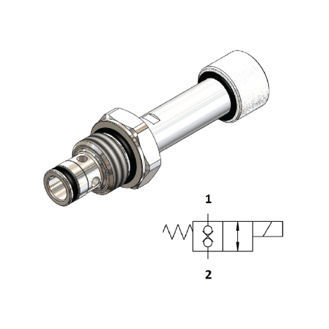 WINMAN WVSV08 Series 2/2 Double With Check Valve Poppet Cartridge