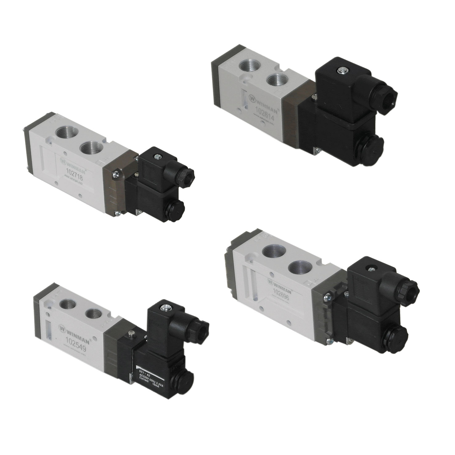 PNÖMATİK / WINMAN PNÖMATİK VALF GRUPLARI / WINMAN SOLENOİD KONTROLLÜ PNÖMATİK VALFLER / WINMAN SOLENOİD KONTROLLÜ PNÖMATİK VALFLER -SF SERİSİ
